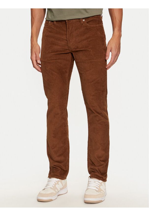 Levi's® Spodnie materiałowe 511™ 04511-6003 Brązowy Slim Fit. Kolor: brązowy. Materiał: sztruks