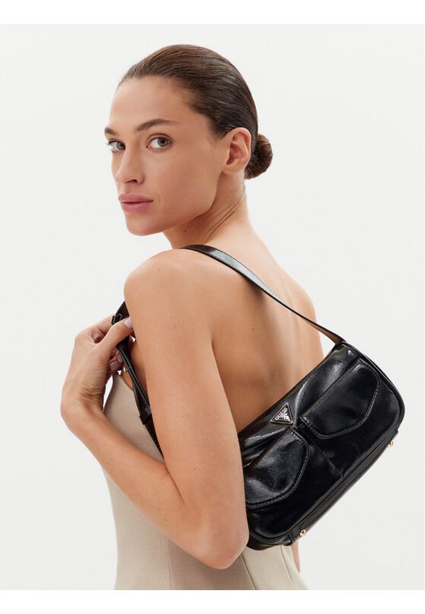 Guess Torebka HWTG96 46170 Czarny. Kolor: czarny. Materiał: skórzane