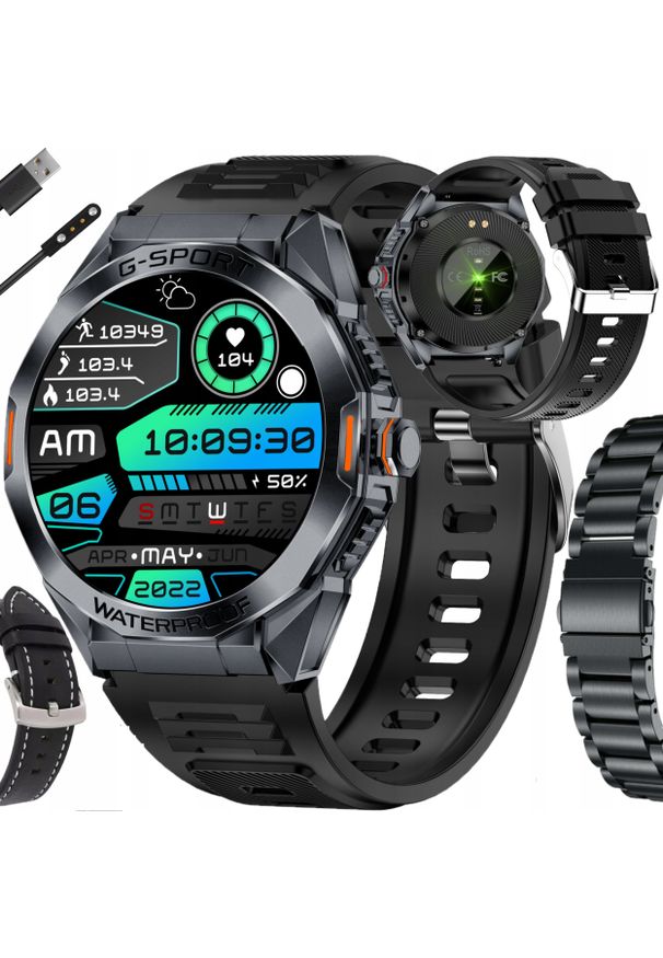 AMT - SMARTWATCH ZEGAREK MĘSKI ROZMOWY SMS MENU PL POLSKIE PULS SPORT SMART WATCH. Rodzaj zegarka: smartwatch. Styl: sportowy