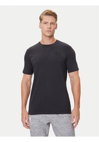 Under Armour T-Shirt 1326799 Czarny Loose Fit. Kolor: czarny. Materiał: syntetyk