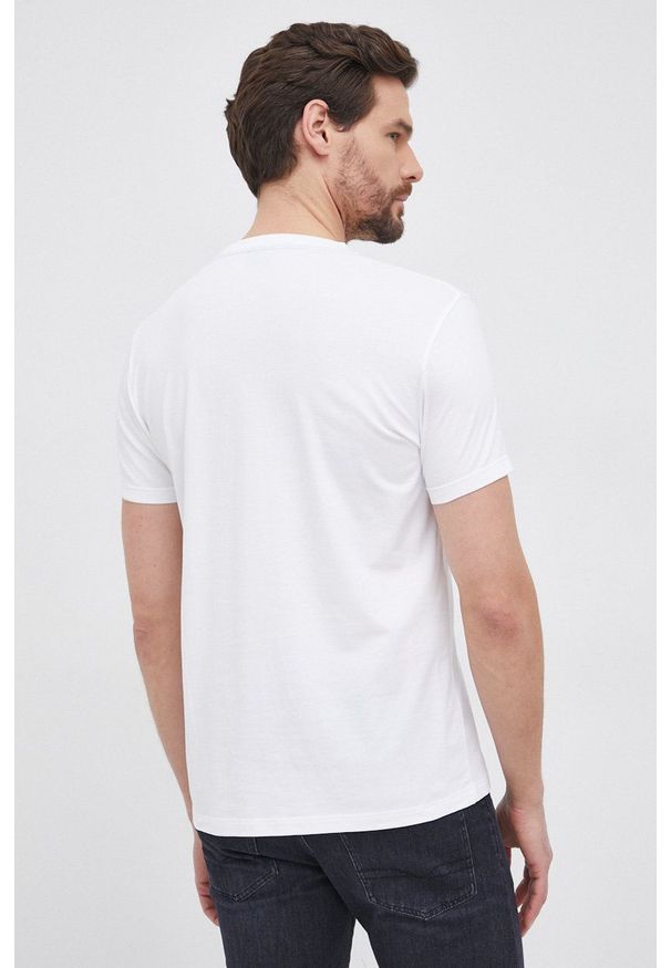 JOOP! - Joop! T-shirt męski kolor biały z nadrukiem. Okazja: na co dzień. Kolor: biały. Wzór: nadruk. Styl: casual