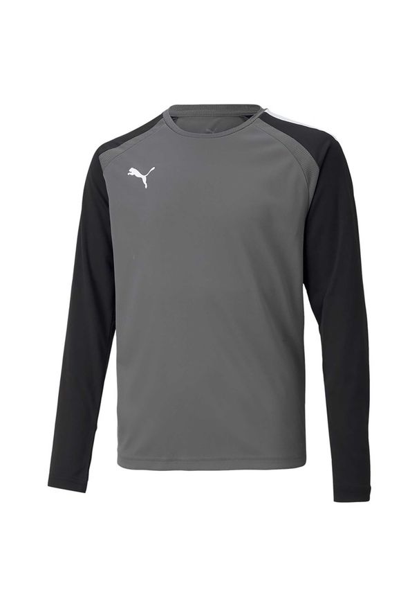 T-Shirt Puma Teampacer Gk Ls Jersey Jr Dzieci. Kolor: wielokolorowy, szary, czarny. Materiał: poliester