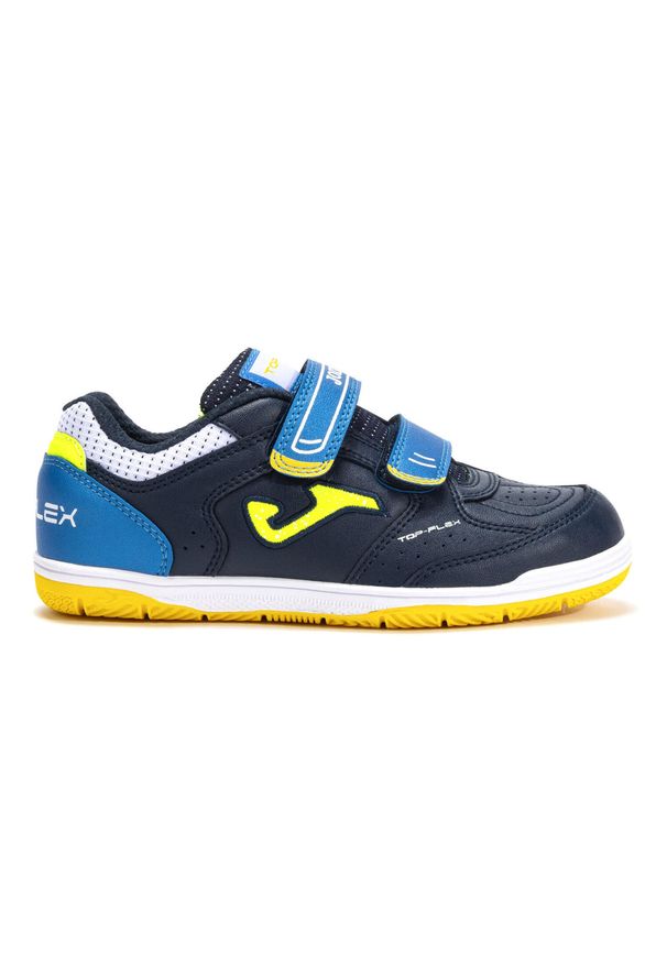 Buty halowe dziecięce na rzepy Joma TOP FLEX JR. Zapięcie: rzepy. Kolor: czarny