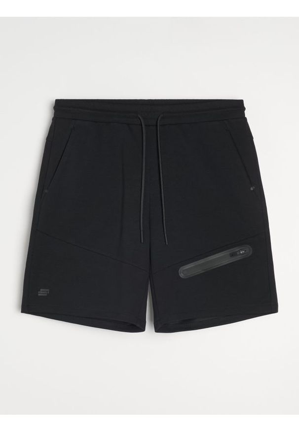 Sinsay - Szorty - czarny. Kolor: czarny