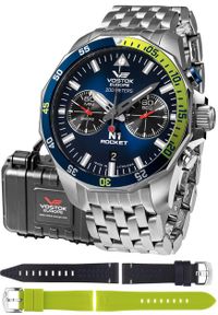 Zegarek męski Vostok Europe 6S21-225A708-MEGA SET srebrny. Kolor: srebrny #1