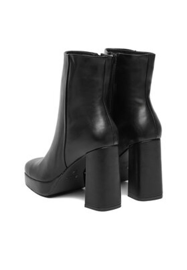 DeeZee Botki 24ST0155-1 Czarny. Kolor: czarny. Materiał: materiał