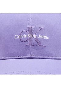 Calvin Klein Czapka z daszkiem Mono Logo Embro K60K612317 Fioletowy. Kolor: fioletowy. Materiał: bawełna