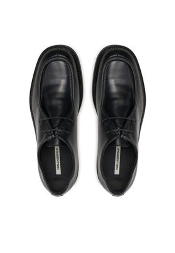 Karl Lagerfeld - KARL LAGERFELD Półbuty Neil KL16134 Czarny. Kolor: czarny. Materiał: skóra
