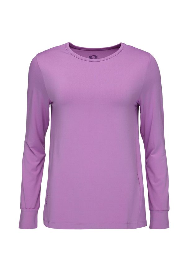 GLOMEX - T-shirt damski LOAP Byrcela długi rękaw fioletowy, M. Kolor: fioletowy. Materiał: poliester, elastan. Długość rękawa: długi rękaw. Długość: długie