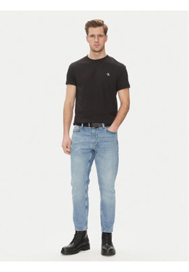 Calvin Klein Jeans T-Shirt Painted J30J327523 Czarny Regular Fit. Kolor: czarny. Materiał: bawełna