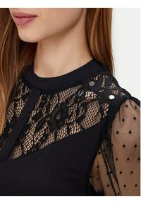 Morgan Bluzka 251-TSAGE Czarny Regular Fit. Kolor: czarny. Materiał: syntetyk #4