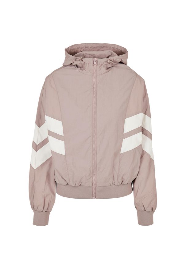 Bluza damska z kapturem Urban Classics crinkle batwing. Typ kołnierza: kaptur. Kolor: różowy, wielokolorowy, biały