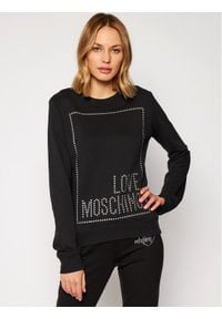 Love Moschino - LOVE MOSCHINO Bluza W630216M 4055 Czarny Regular Fit. Kolor: czarny #1