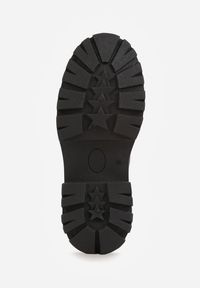 Renee - Czarno-Czerwone Eleganckie Półbuty Oksfordki VICES ze Sznurowaniem i Platformą Anatala. Okazja: na co dzień, na randkę. Zapięcie: sznurówki. Kolor: czarny. Materiał: jeans. Obcas: na platformie. Styl: elegancki #3