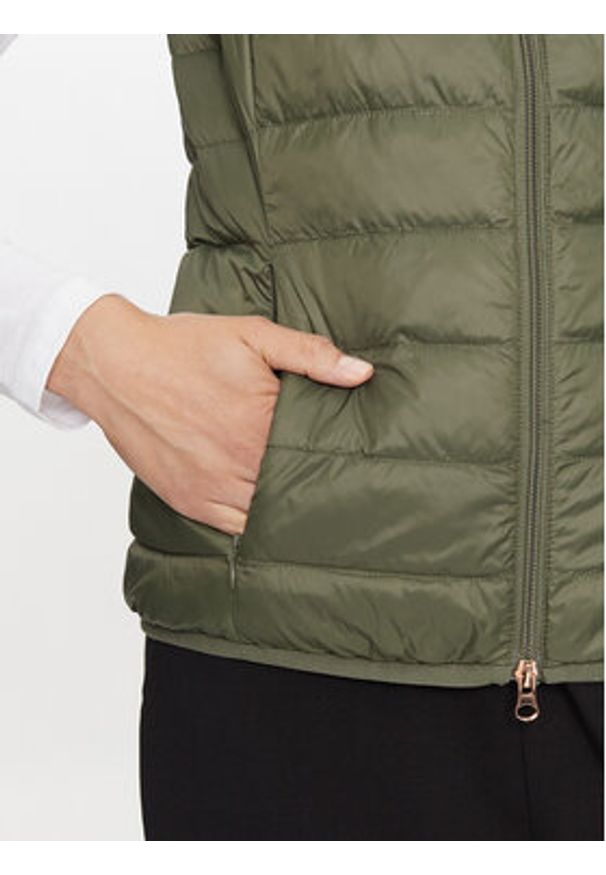EA7 Emporio Armani Bezrękawnik 6DTQ06 TNGPZ Khaki Regular Fit. Kolor: brązowy. Materiał: syntetyk. Długość rękawa: bez rękawów