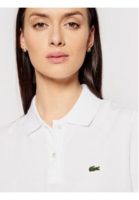 Lacoste Polo PF7839 Biały Classic Fit. Typ kołnierza: polo. Kolor: biały. Materiał: bawełna #4