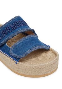 Love Moschino - LOVE MOSCHINO Espadryle JA28383G0MJO5700 Niebieski. Kolor: niebieski. Materiał: materiał