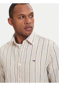 Tommy Jeans Koszula DM0DM22755 Beżowy jasny Regular Fit. Kolor: beżowy. Materiał: bawełna #3
