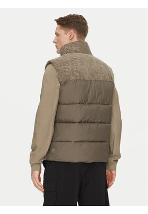 Save The Duck Bezrękawnik D81438M VELY19 Beżowy Regular Fit. Kolor: beżowy. Materiał: syntetyk. Długość rękawa: bez rękawów