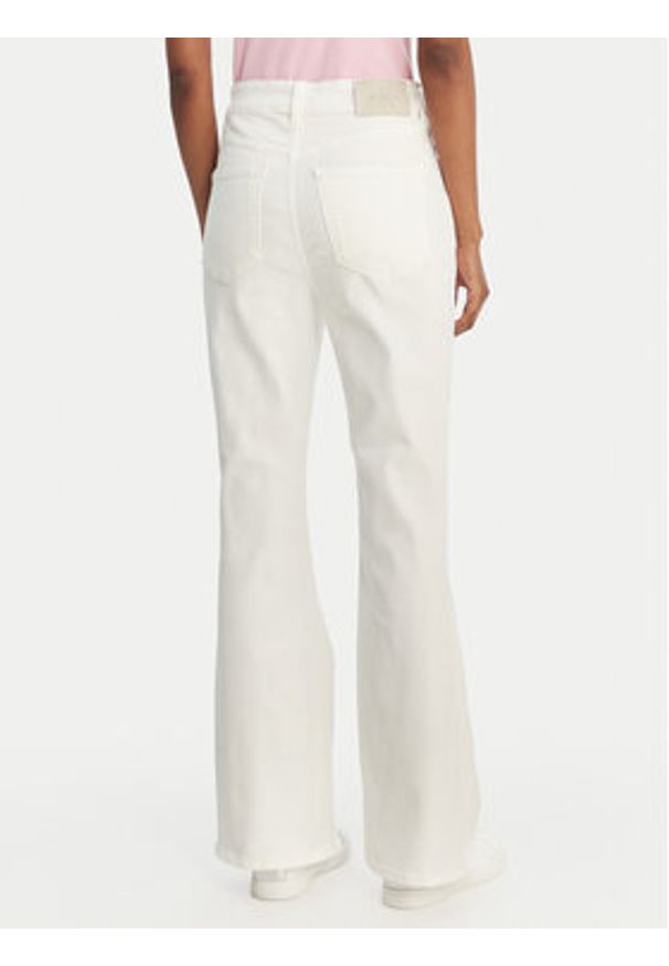 Calvin Klein Jeans Jeansy LV047F746G Biały Flare Fit. Kolor: biały