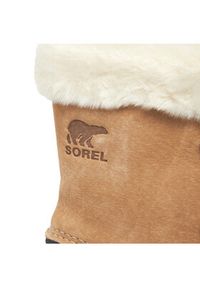 sorel - Sorel Śniegowce Snow Angel™ NL3482-234 Beżowy. Kolor: beżowy. Materiał: skóra, zamsz