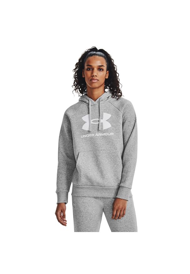 Bluza damska Under Armour Rival Fleece Big Logo Hoody. Kolor: szary