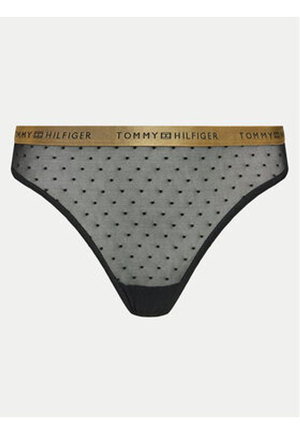 TOMMY HILFIGER - Tommy Hilfiger Stringi UW0UW05533 Czarny. Kolor: czarny. Materiał: syntetyk