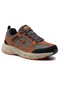 skechers - Skechers Trekkingi Oak Canyon 51893/BRBK Brązowy. Kolor: brązowy. Materiał: materiał. Sport: turystyka piesza #4