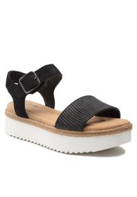 Espadryle Clarks Lana Shore 261646274 Black Combi Lea. Kolor: czarny. Materiał: skóra