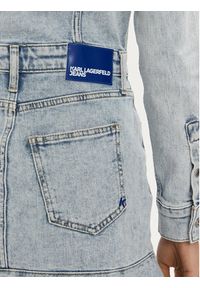 Karl Lagerfeld Jeans Sukienka jeansowa 241J1309 Niebieski Regular Fit. Kolor: niebieski. Materiał: bawełna #3