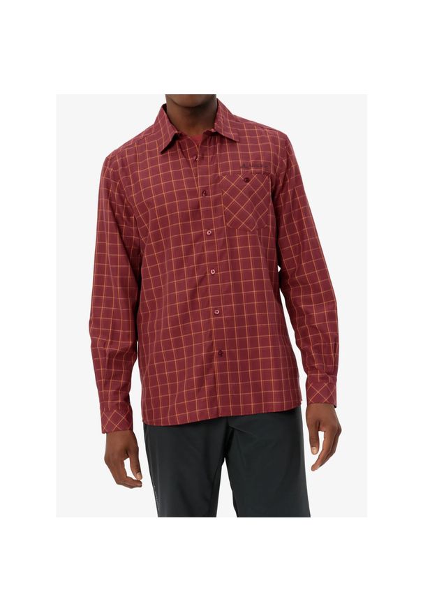 Koszula turystyczna męska Vaude Albsteig LS Shirt III. Kolor: czerwony