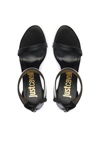 Just Cavalli Sandały 80RA3S26 ZSE28 Czarny. Kolor: czarny. Materiał: skóra #4