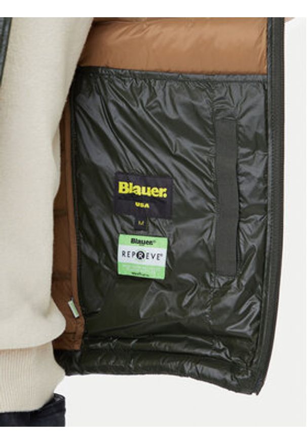 Blauer Kurtka przejściowa 25WBLUC02132 Zielony Regular Fit. Kolor: zielony. Materiał: syntetyk