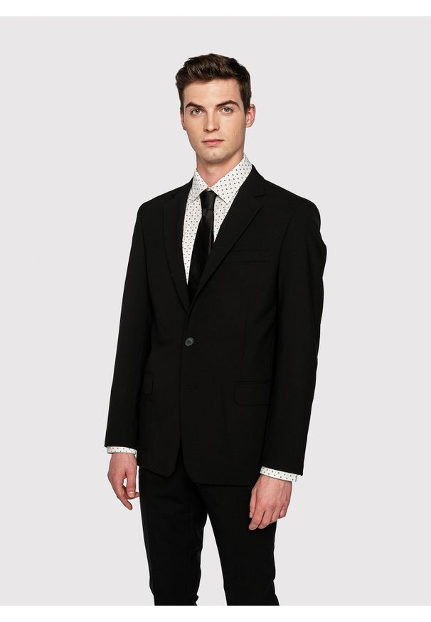 Pako Lorente - PAKO LORENTE – Marynarka garniturowa w kolorze czarnym. Kolor: czarny. Materiał: wełna. Styl: klasyczny