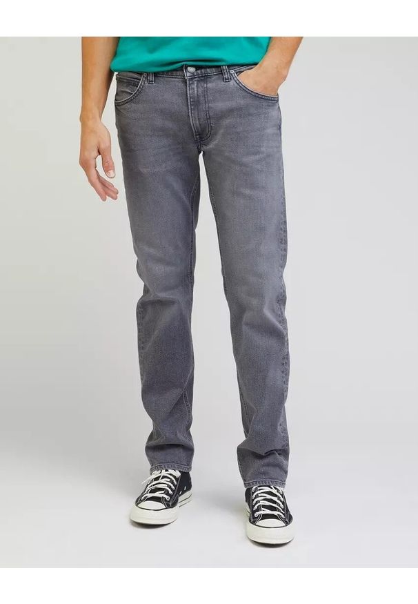 Lee - LEE DAREN ZIP FLY MĘSKIE SPODNIE JEANSOWE JEANSY GREYS END L707IBB82 112331696
