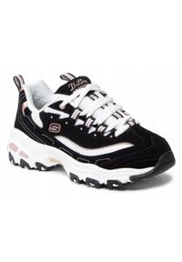 skechers - Buty damskie SKECHERS D'LITES 13154-BKRG sneakersy niskie sportowe 36,11. Kolor: czarny. Model: Skechers Sport. Sport: turystyka piesza #1