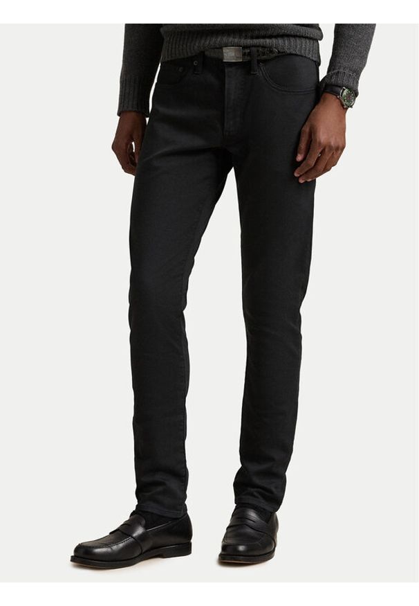 Polo Ralph Lauren Chinosy 710812262001 Czarny Slim Fit. Kolor: czarny. Materiał: bawełna