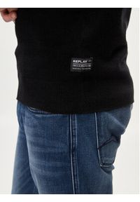 Replay Sweter UK2505.000.G23138 Czarny Slim Fit. Kolor: czarny. Materiał: bawełna #2