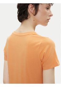 Pepe Jeans T-Shirt New Virginia PL505202 Pomarańczowy Slim Fit. Kolor: pomarańczowy. Materiał: bawełna