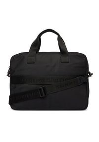 TOMMY HILFIGER - Tommy Hilfiger Torba na laptopa Th Repreve Computer Bag AM0AM14149 Czarny. Kolor: czarny. Materiał: materiał #4