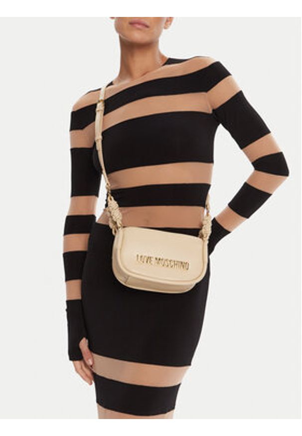 Love Moschino - LOVE MOSCHINO Torebka JC4235PP0MKL0104 Écru. Materiał: skórzane