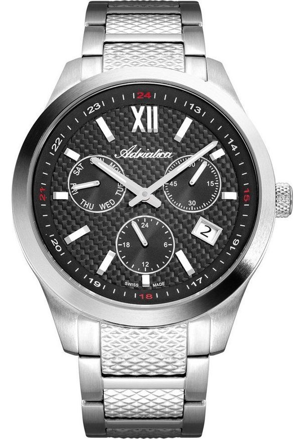 Zegarek Adriatica Zegarek męski Adriatica A8324.5167QF srebrny. Kolor: srebrny