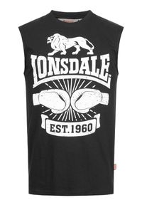Klasyczny tank top Lonsdale Cleator. Kolor: czarny #2