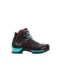Buty trekkingowe damskie Salewa WS Mtn Trainer Mid Gtx. Wysokość cholewki: za kostkę. Zapięcie: sznurówki. Kolor: wielokolorowy, niebieski. Materiał: guma, materiał, syntetyk