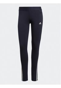 Adidas - adidas Legginsy 3 Stripes Leggings H07771 Niebieski. Kolor: niebieski. Materiał: bawełna