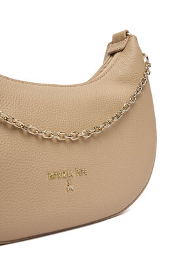 Patrizia Pepe Torebka 8B0310/L001-R874 Beżowy. Kolor: beżowy. Materiał: skórzane