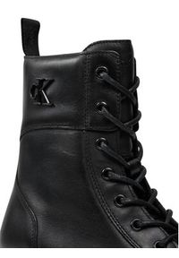 Calvin Klein Jeans Trapery Combat Boot Mid Zip Lth In Calf YW0YW01550 Czarny. Kolor: czarny. Materiał: skóra #5