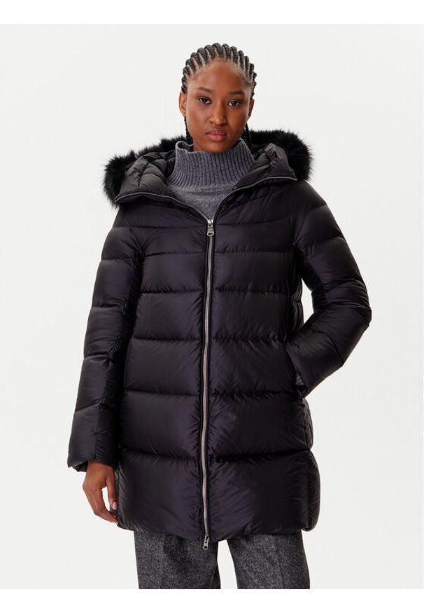 Hetrego - Hetregó Kurtka puchowa Hanna 8P602F 25WD02 Czarny Regular Fit. Kolor: czarny. Materiał: syntetyk