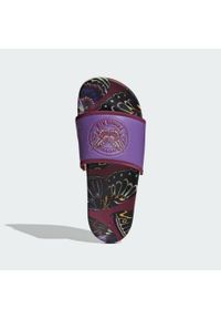 Adidas - Klapki Adilette Komfort. Kolor: czerwony, fioletowy, wielokolorowy