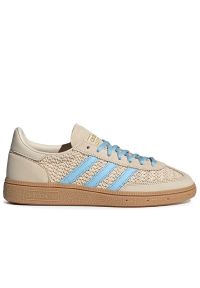 Adidas - Buty damskie adidas Handball Spezial JQ8410 - beżowe. Okazja: na co dzień. Zapięcie: sznurówki. Kolor: beżowy. Materiał: guma, zamsz, skóra, materiał. Szerokość cholewki: normalna. Sport: piłka ręczna